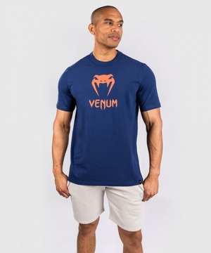 T Shirts Venum Classiche Homme Bleu Marine Bleu Orange  | BZL-9178371