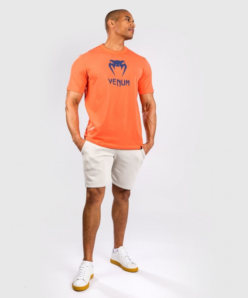 T Shirts Venum Classiche Homme Orange Bleu Marine Bleu  | JAY-0917824