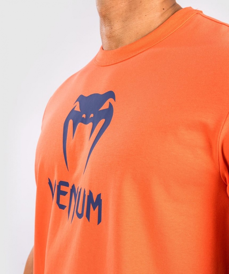 T Shirts Venum Classiche Homme Orange Bleu Marine Bleu  | JAY-0917824