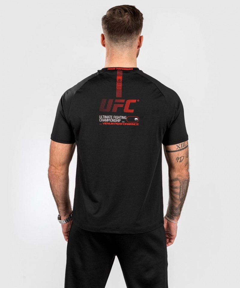 T Shirts Venum UFC Adrenaline by Fight Week Dry-tech Homme Noir  | UWX-4359297