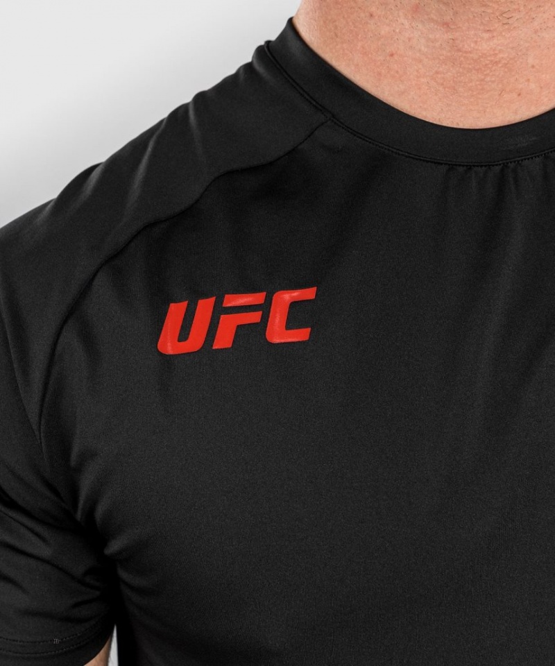 T Shirts Venum UFC Adrenaline by Fight Week Dry-tech Homme Noir  | UWX-4359297