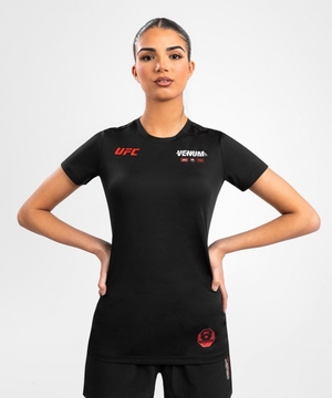 T Shirts Venum UFC Adrenaline by Fight Week Dry-tech Femme Noir  | FML-7447720