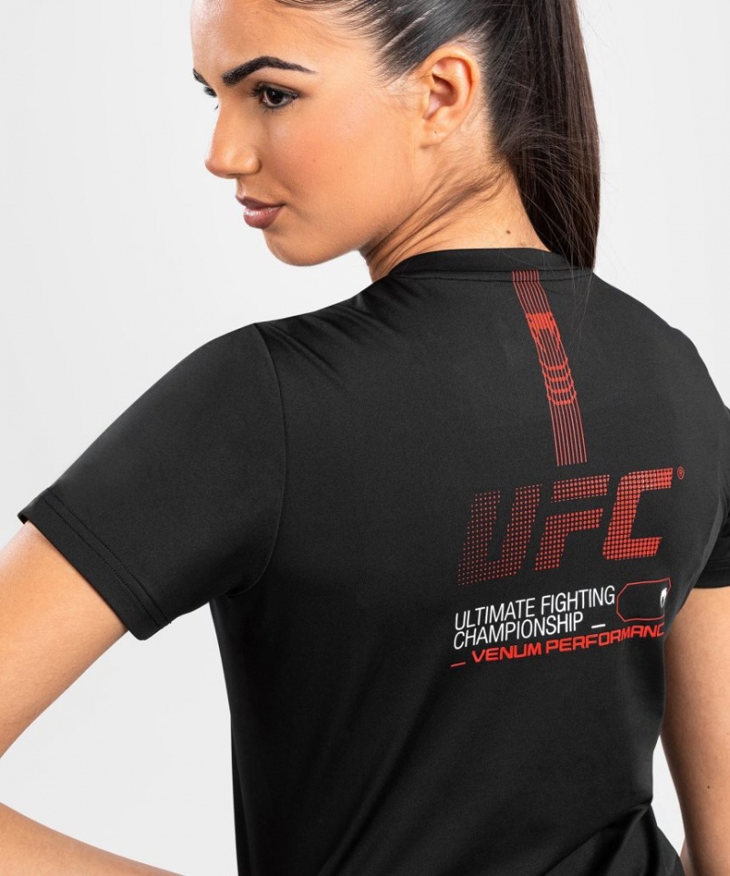 T Shirts Venum UFC Adrenaline by Fight Week Dry-tech Femme Noir  | FML-7447720