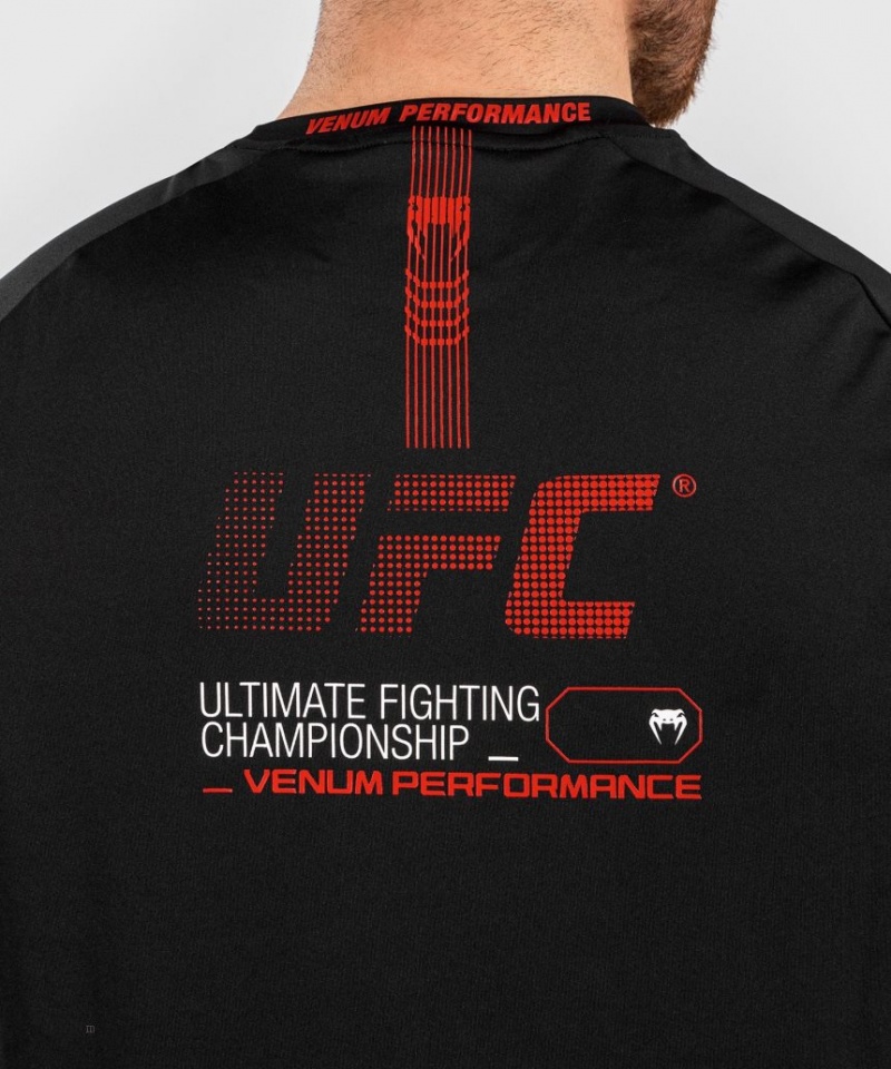 T Shirts Venum UFC Adrenaline by Fight Week Dry-tech Homme Noir  | UWX-4359297