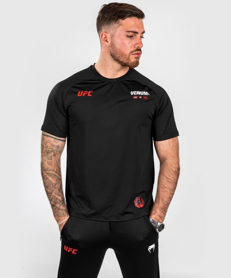 T Shirts Venum UFC Adrenaline by Fight Week Dry-tech Homme Noir  | UWX-4359297