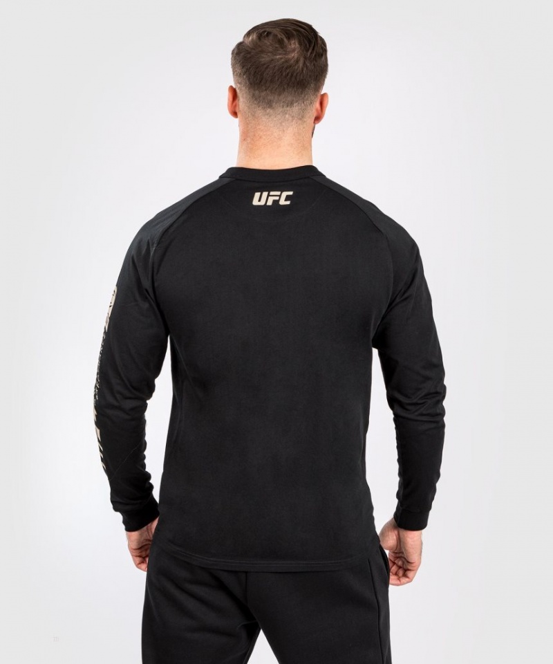 T Shirts Venum UFC Adrenaline by Fight Week Long-sleeve Homme Noir  | MGJ-2522225