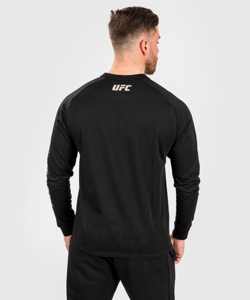 T Shirts Venum UFC Adrenaline by Fight Week Long-sleeve Homme Noir  | MGJ-2522225