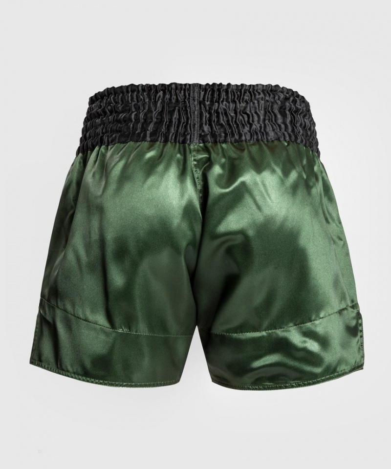 Short Venum Classiche Muay Tha? Femme Vert Noir Doré  | GVT-0565494