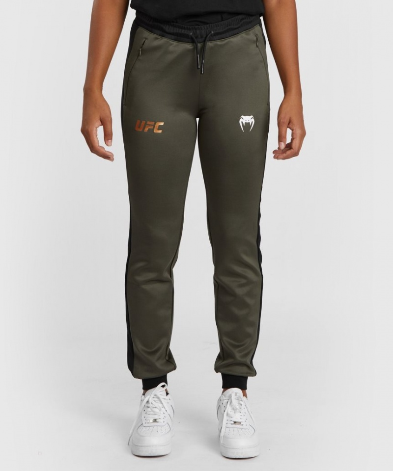 Pantalon Venum UFC Adrenaline by Fight Week Performance Jogging Femme Kaki Marron  | YDN-8016775