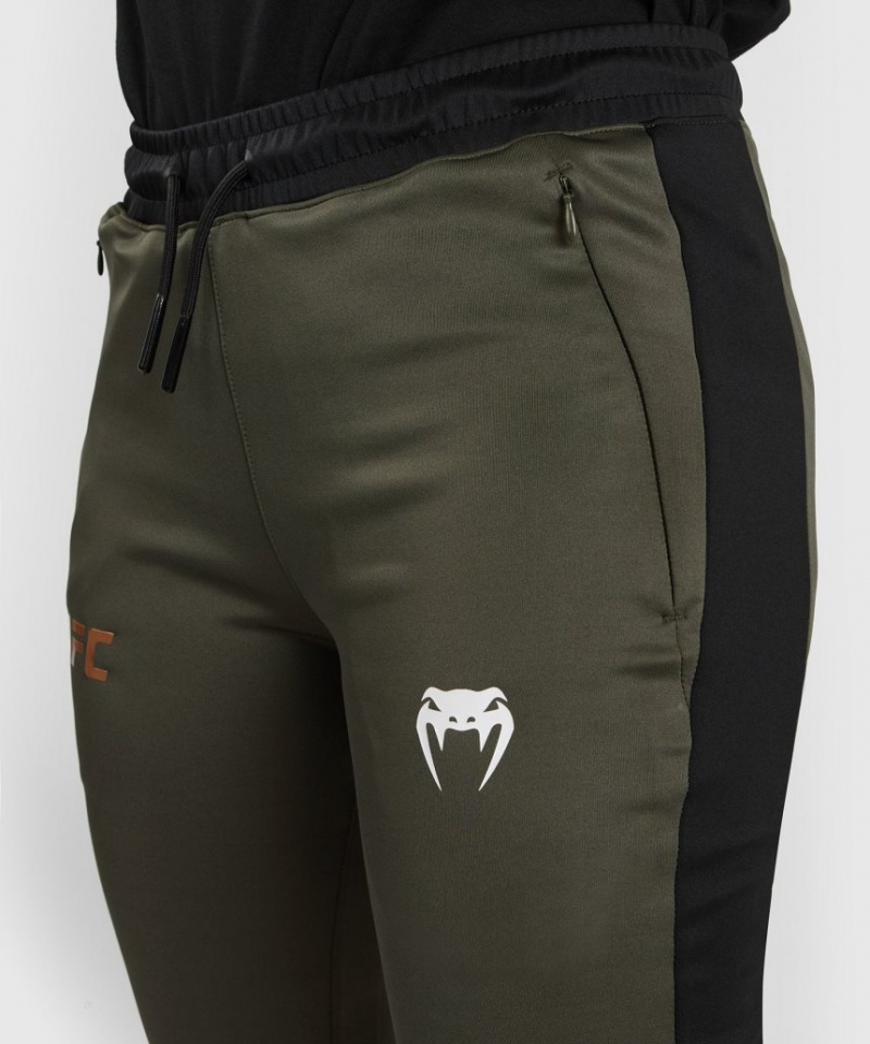 Pantalon Venum UFC Adrenaline by Fight Week Performance Jogging Femme Kaki Marron  | YDN-8016775