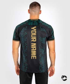 Maillot Venum UFC Adrenaline by Personalized Authentic Fight Night Emerald Edition Homme Vert Noir Doré  | RZM-5781011