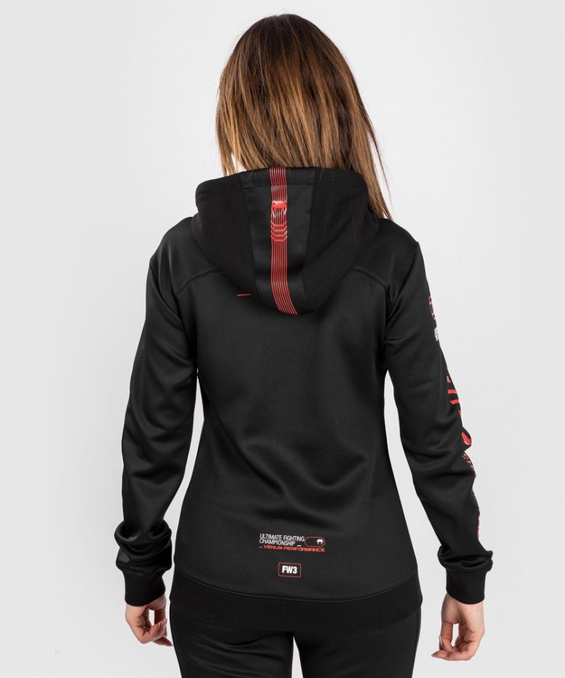 Sweat a Capuche Venum UFC Adrenaline by Fight Week Zip Femme Noir  | ZSU-9296972