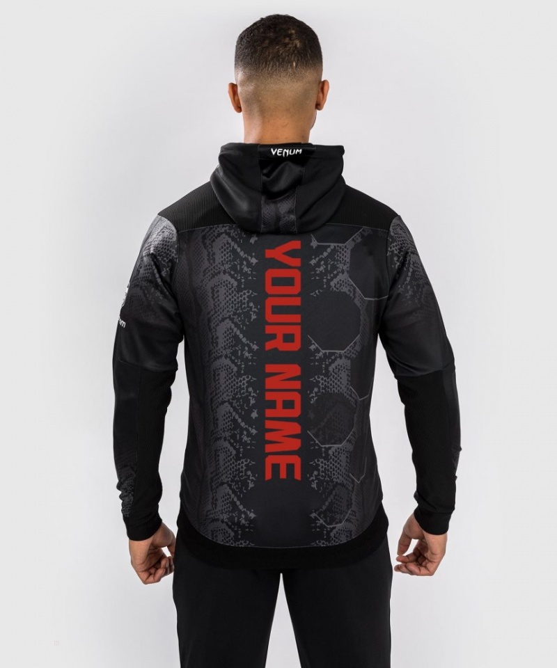 Sweat a Capuche Venum UFC Adrenaline by Personalized Authentic Fight Night Walkout Homme Noir  | KWY-9898992