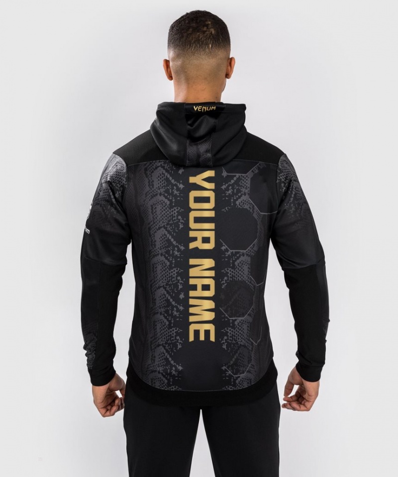 Sweat a Capuche Venum UFC Adrenaline by Personalized Authentic Fight Night Walkout Homme Noir  | XSO-1775570