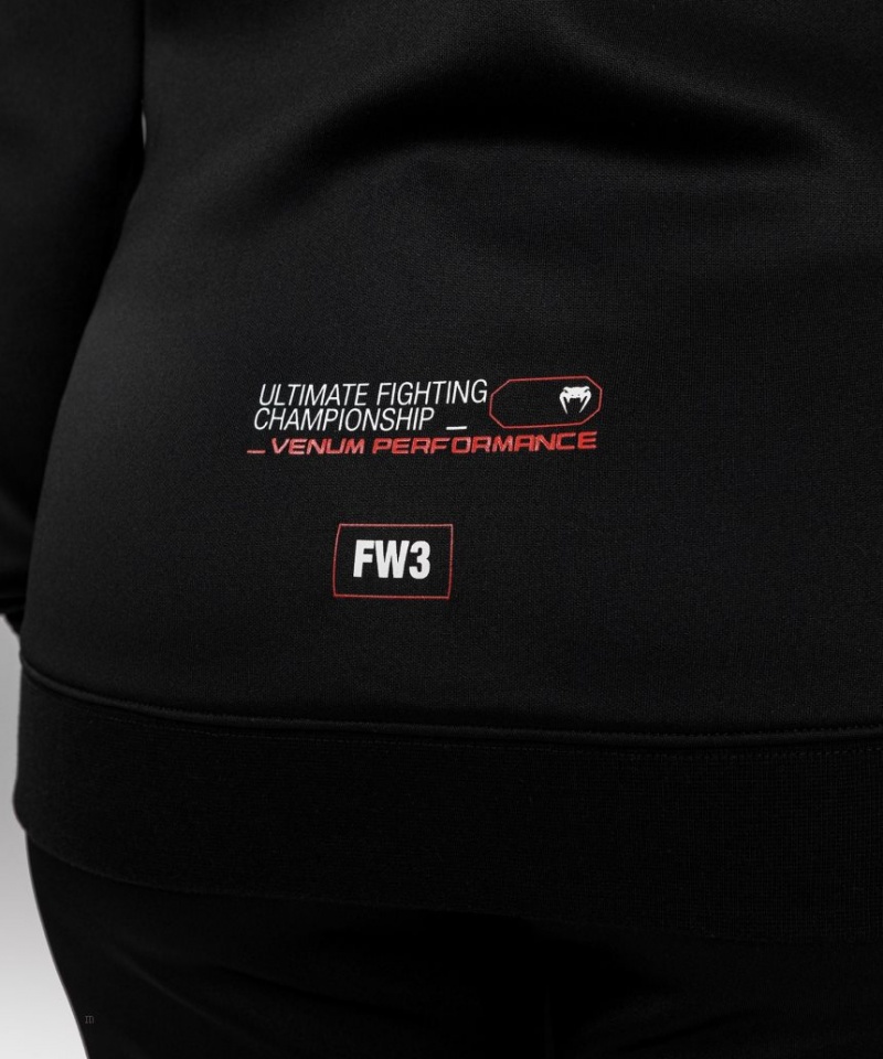 Sweat a Capuche Venum UFC Adrenaline by Fight Week Zip Femme Noir  | ZSU-9296972