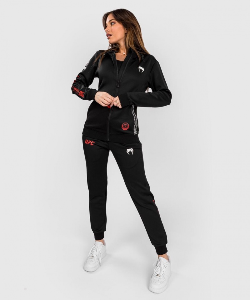 Sweat a Capuche Venum UFC Adrenaline by Fight Week Zip Femme Noir  | ZSU-9296972