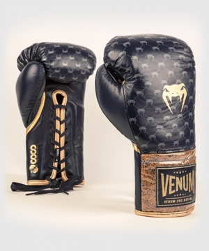 Gants De Boxe Venum Coco Monogram Pro Dentelle Up Bleu  | MBJ-2678050