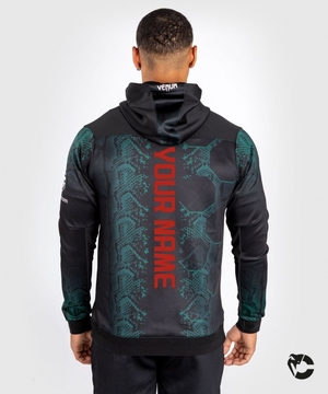 Veste Venum UFC Adrenaline by Personalized Authentic Fight Night Walkout Hoodie Emerald Edition Homme Vert Noir  | HBE-6240293