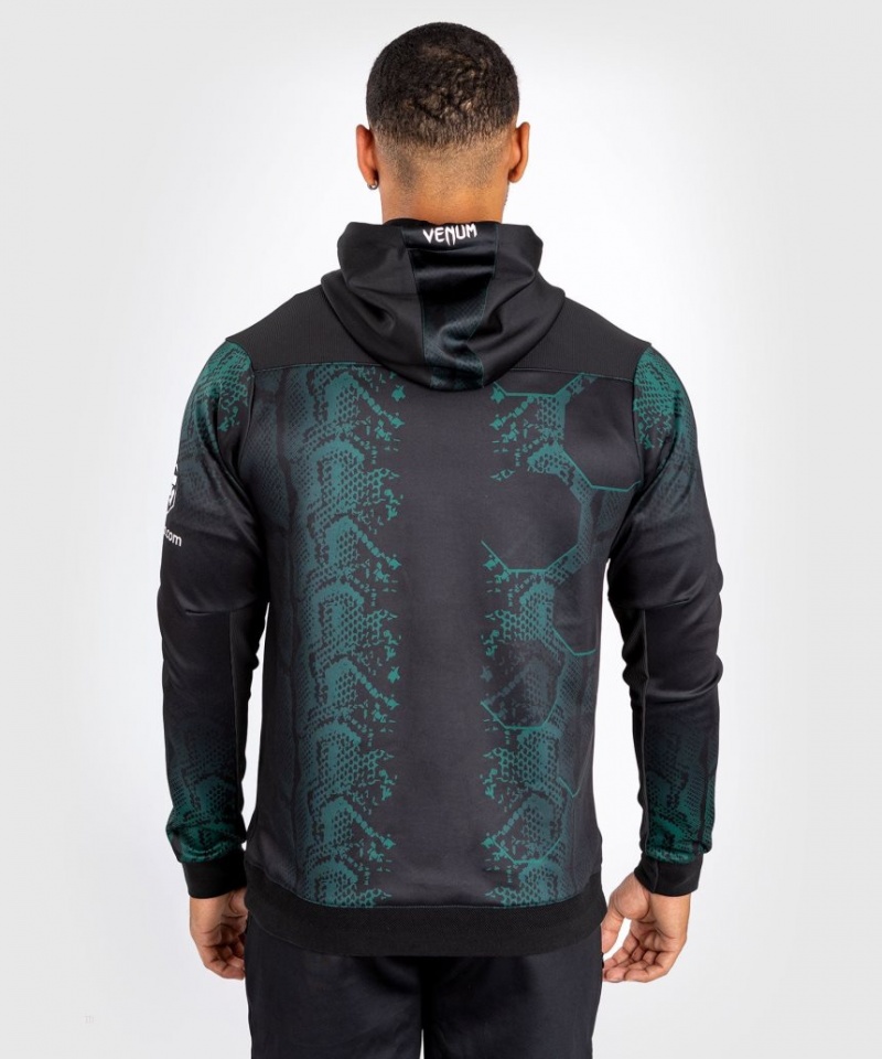 Veste Venum UFC Adrenaline by Personalized Authentic Fight Night Walkout Hoodie Emerald Edition Homme Vert Noir  | HBE-6240293