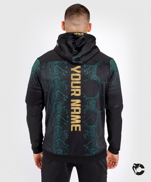 Veste Venum UFC Adrenaline by Personalized Authentic Fight Night Walkout Hoodie Emerald Edition Homme Vert Noir Doré  | OTL-3854989