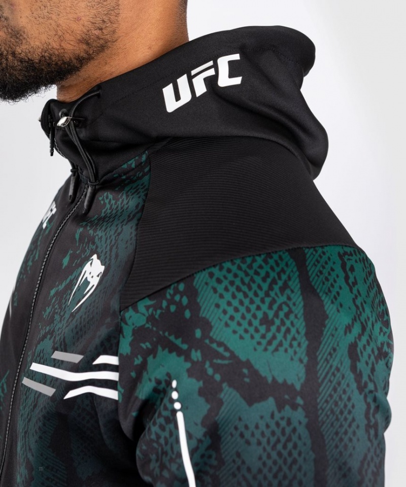 Veste Venum UFC Adrenaline by Personalized Authentic Fight Night Walkout Hoodie Emerald Edition Homme Vert Noir  | HBE-6240293