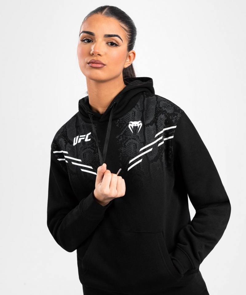 Sweat a Capuche Venum UFC Adrenaline by Replica Pullover Femme Noir  | YXR-0190538