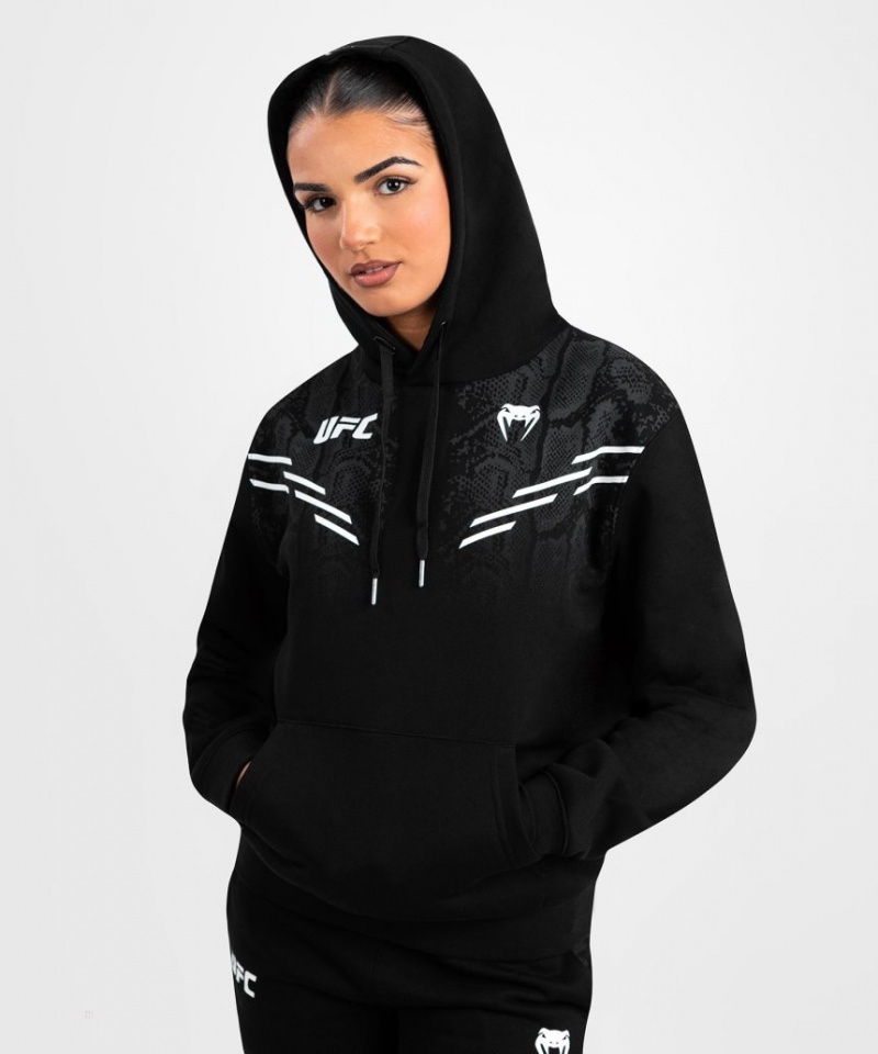 Sweat a Capuche Venum UFC Adrenaline by Replica Pullover Femme Noir  | YXR-0190538