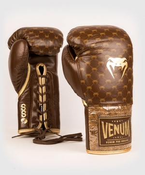 Gants De Boxe Venum Coco Monogram Pro Dentelle Up Marron  | CMP-3405024