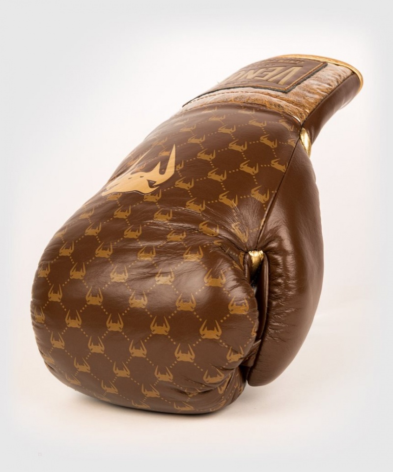 Gants De Boxe Venum Coco Monogram Pro Dentelle Up Marron  | CMP-3405024