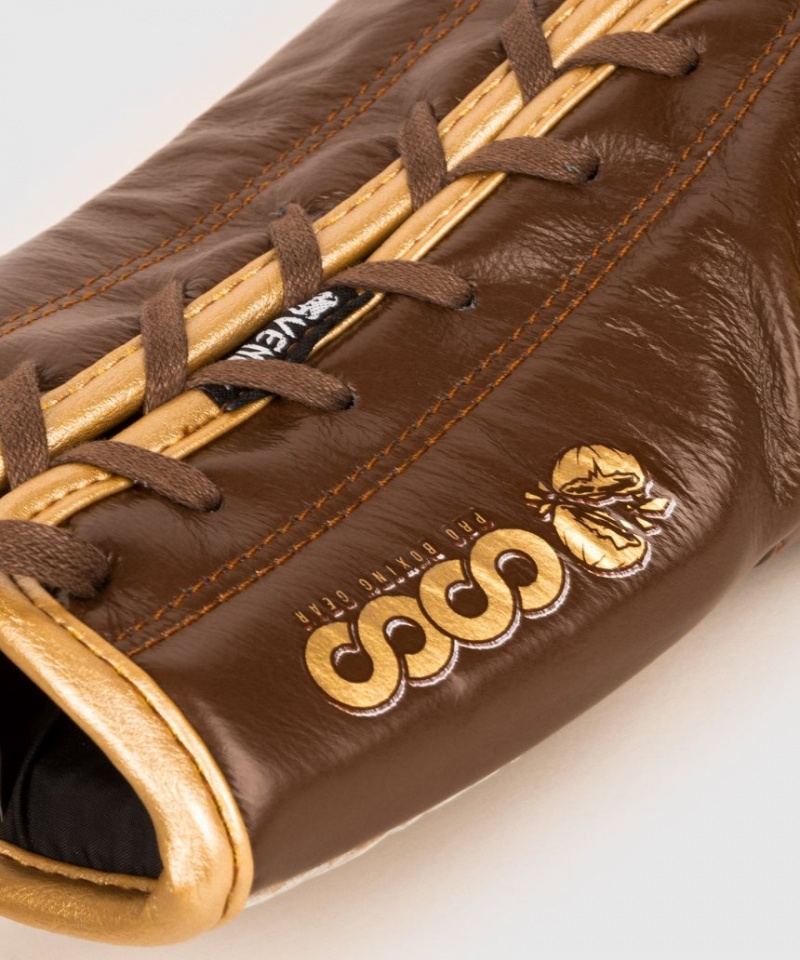 Gants De Boxe Venum Coco Monogram Pro Dentelle Up Marron  | CMP-3405024