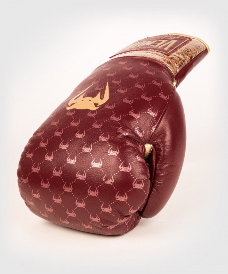 Gants De Boxe Venum Coco Monogram Pro Dentelle Up Rouge Foncé  | QUA-7691149