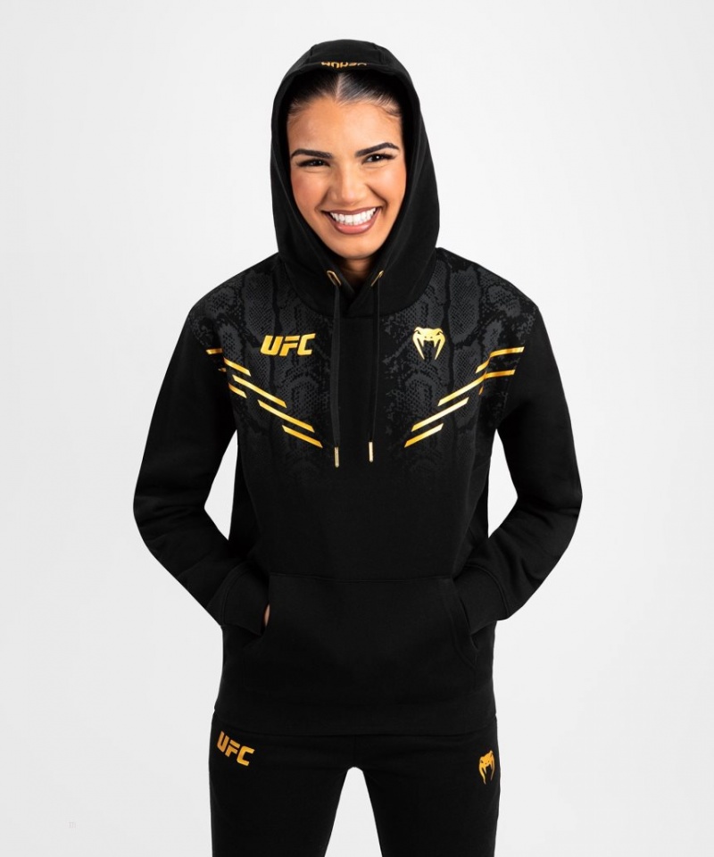 Sweat a Capuche Venum UFC Adrenaline by Replica Pullover Femme Noir  | FHM-6010460