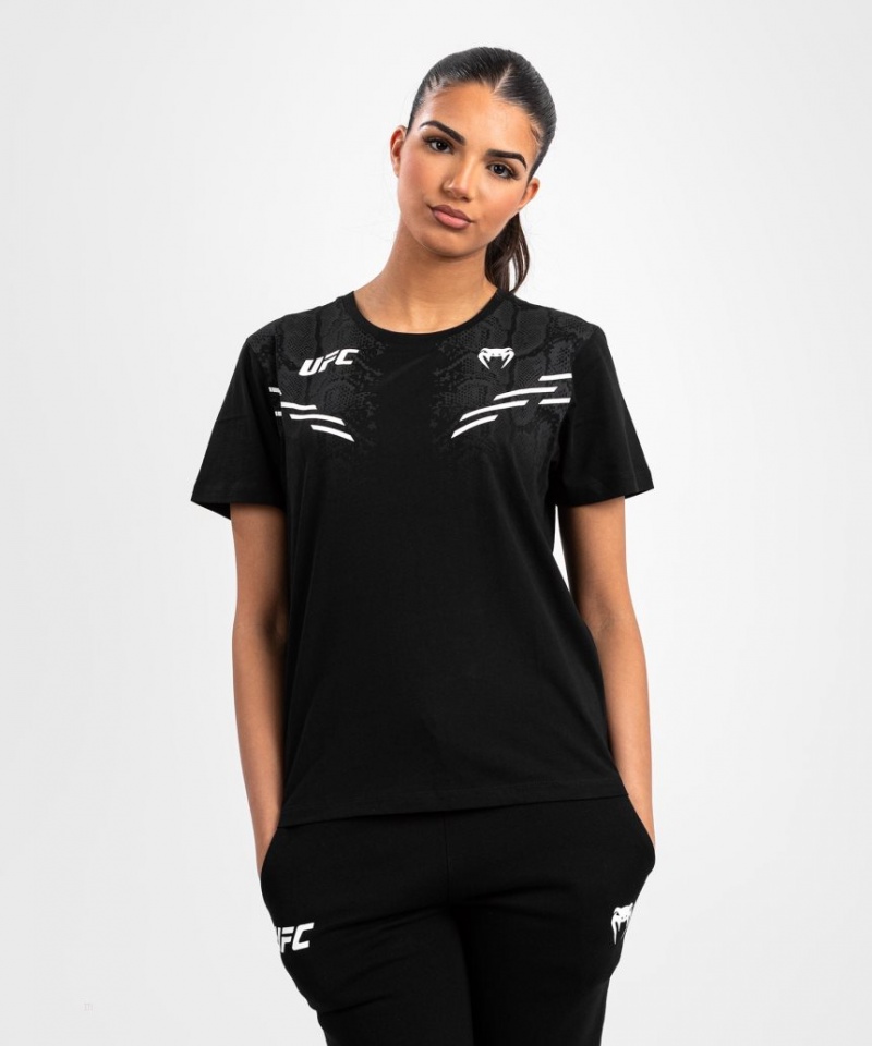 T Shirts Venum UFC Adrenaline by Replica Corta-sleeve Femme Noir  | CLE-5678608