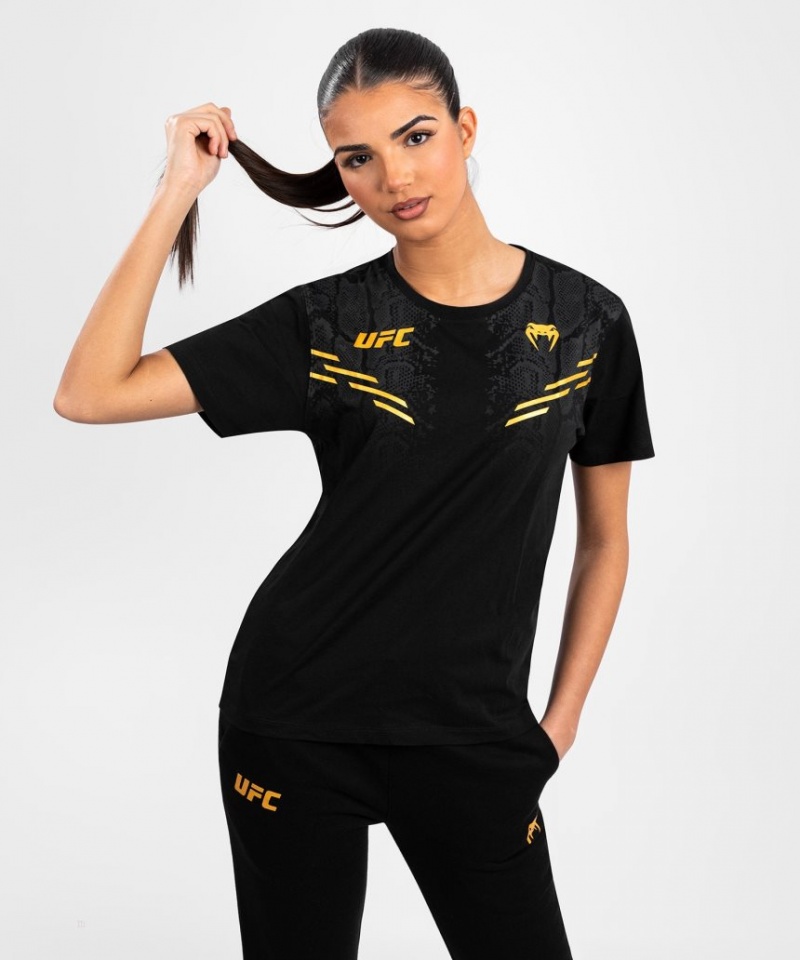 T Shirts Venum UFC Adrenaline by Replica Corta-sleeve Femme Noir  | NBA-6632909