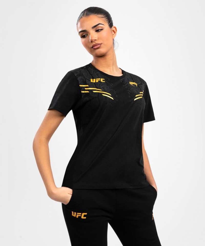 T Shirts Venum UFC Adrenaline by Replica Corta-sleeve Femme Noir  | NBA-6632909