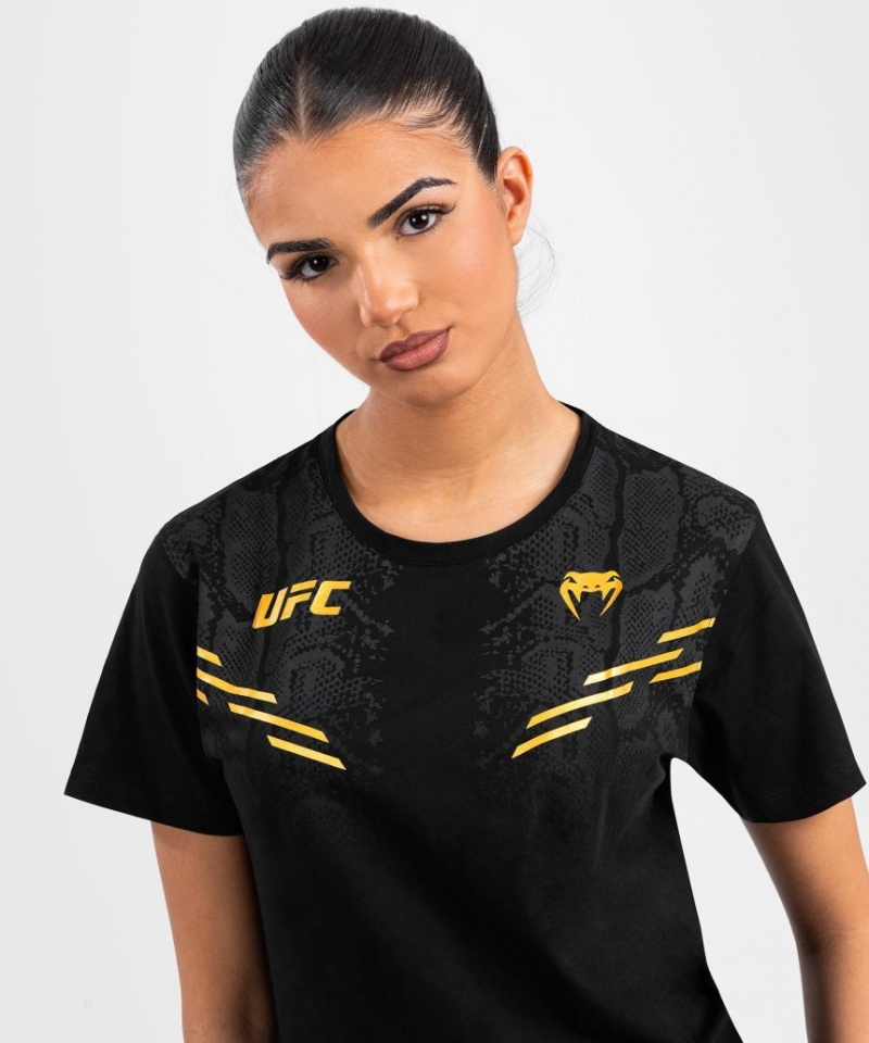 T Shirts Venum UFC Adrenaline by Replica Corta-sleeve Femme Noir  | NBA-6632909