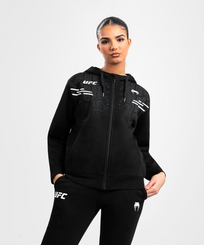 Sweat a Capuche Venum UFC Adrenaline by Replica Zip Femme Noir  | SQB-8594952