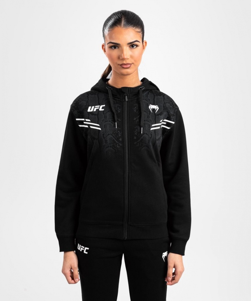 Sweat a Capuche Venum UFC Adrenaline by Replica Zip Femme Noir  | SQB-8594952