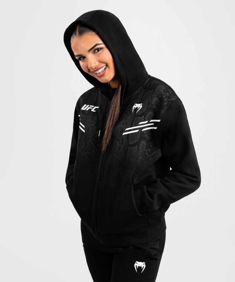 Sweat a Capuche Venum UFC Adrenaline by Replica Zip Femme Noir  | SQB-8594952