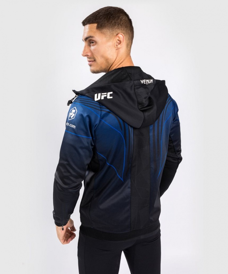 Sweat a Capuche Venum UFC AUTHENTIC FIGHT NIGHT 2.0 KIT BY MEN'S WALKOUT Homme Bleu Noir  | DSO-4346428