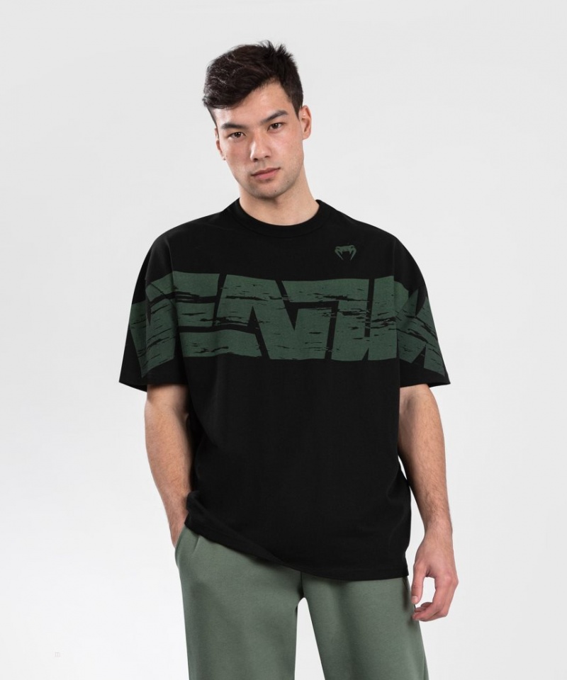 T Shirts Venum Connect XL Homme Noir Vert  | JNK-4609068