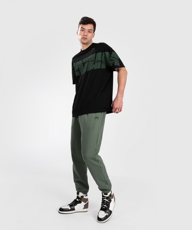 T Shirts Venum Connect XL Homme Noir Vert  | JNK-4609068