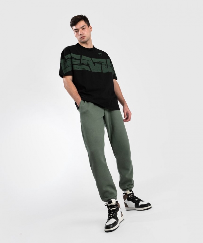 T Shirts Venum Connect XL Homme Noir Vert  | JNK-4609068