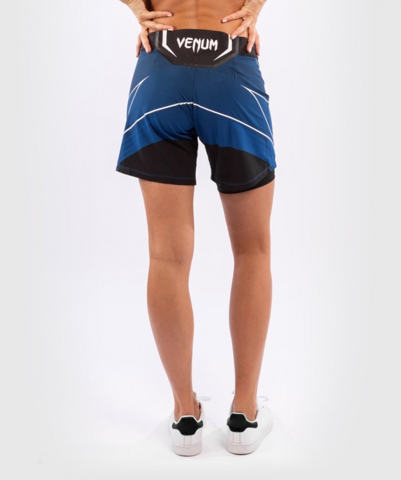 Short Venum UFC Authentic Fight Night Long Fit Femme Bleu  | RCM-7298812