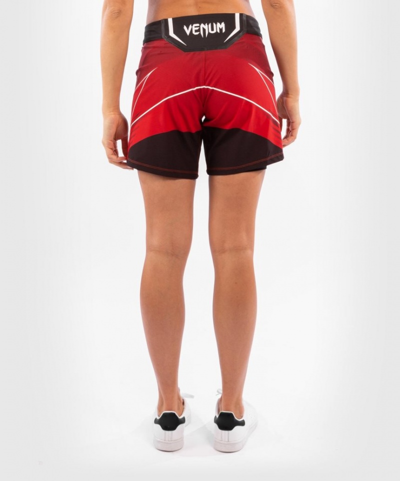 Short Venum UFC Authentic Fight Night Long Fit Femme Rouge  | YOE-8688009