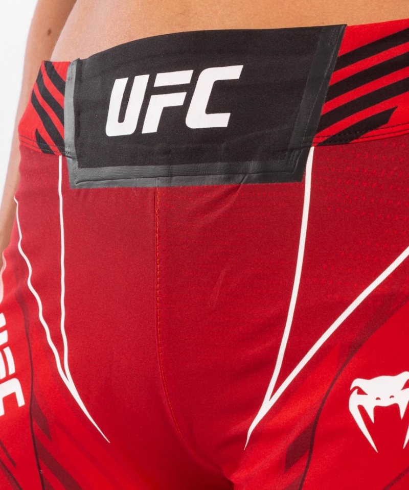 Short Venum UFC Authentic Fight Night Long Fit Femme Rouge  | YOE-8688009