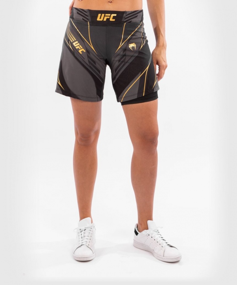 Short Venum UFC Authentic Fight Night Long Fit Femme Grise  | BDR-6715194