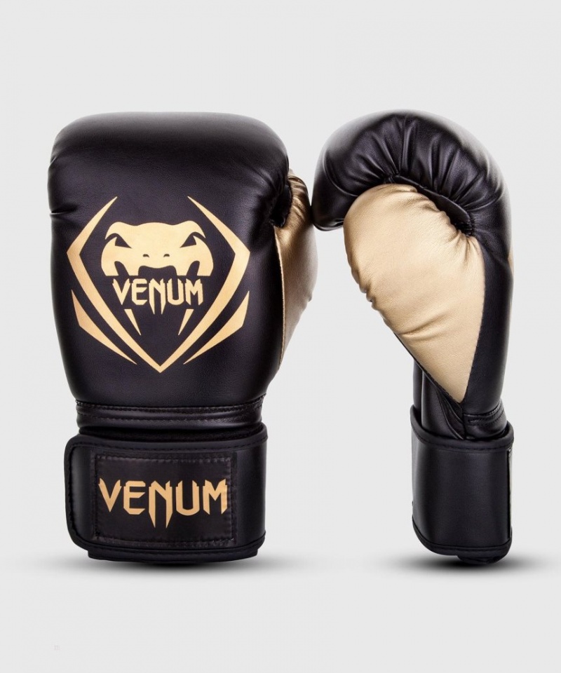 Gants De Boxe Venum Contender Noir Doré  | XQZ-7161931