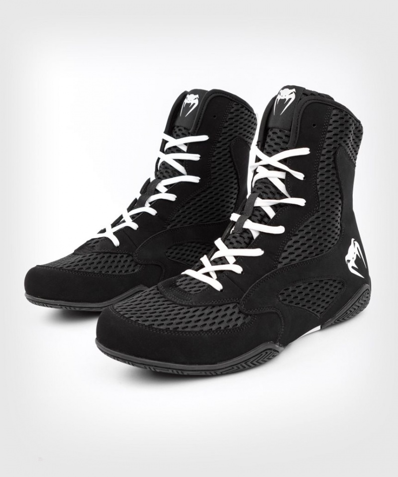 Chaussures De Boxe Venum Contender Femme Noir Blanche  | OSK-0957557