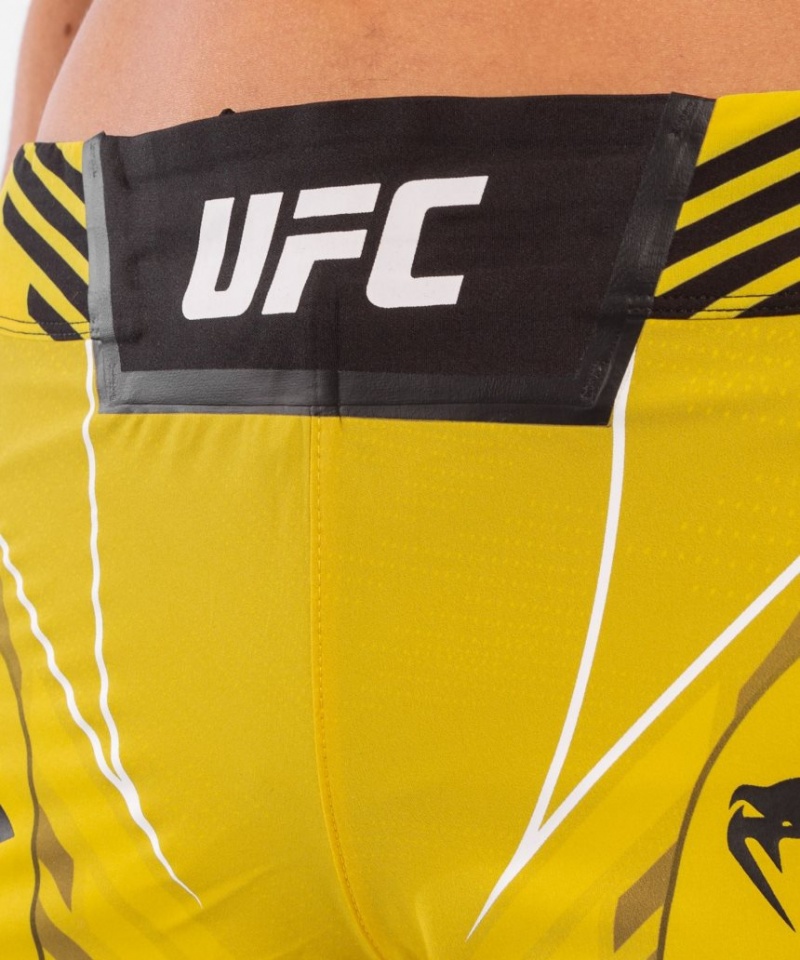 Short Venum UFC Authentic Fight Night Long Fit Femme Jaune  | UZJ-3469928